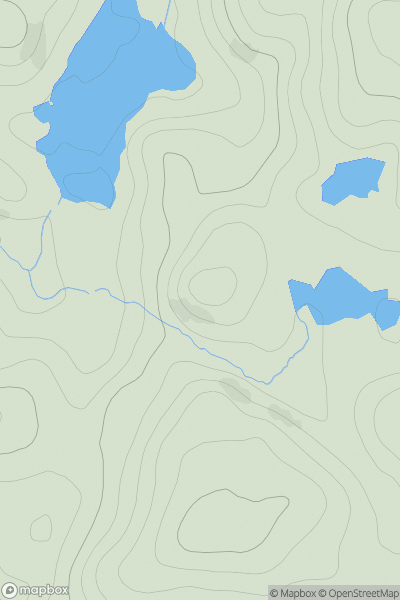 Thumbnail image for Cnoc an t-Sabhail [Scourie to Lairg] [NC174408] showing contour plot for surrounding peak